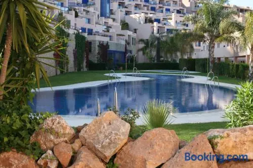 Atalaya de Mojacar, Apartamento 6a planta con 3 dormitorios, vistas al mar y WIFI - Image 1