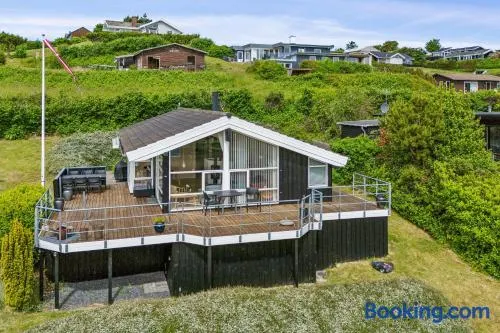 Exclusive And Well-Maintained Holiday Home With Breathtaking Panoramic Views, Spa, Sauna And A Wonderful Terrace Close To Child-Friendly Handrup - Image 1