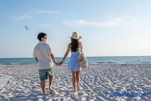King Bed-Step to Madeira Beach-Heated Pool-Private - Image 1