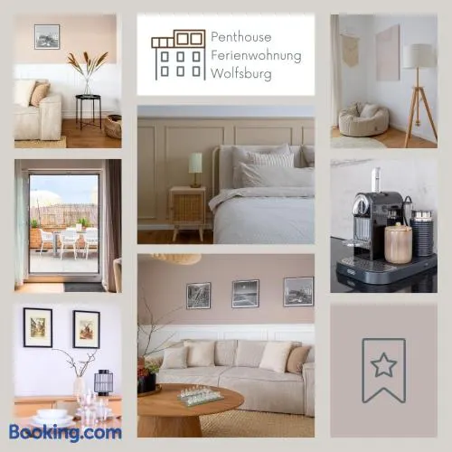 Penthouse-Ferienwohnung Wolfsburg mit Dachterrasse WLAN Smart-TV überdachter Parkplatz Wallbox - Image 1