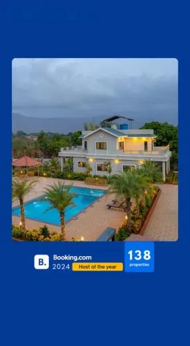 Ekostay Gold Palm Estate I Cricket Turf I Rain Dance I 2 Acre Property - Image 1