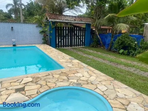Chácara a 450mt da Praia Boracéia piscina infantil e outra adulto - Image 1