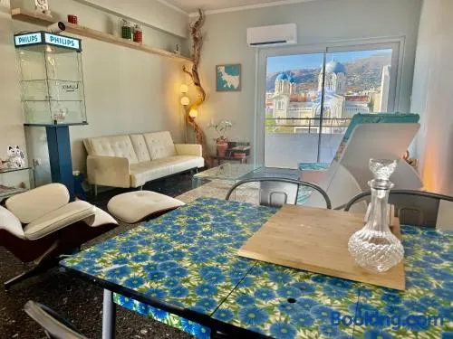 Seaside Retro Gem in the Heart of Karystos - Image 1