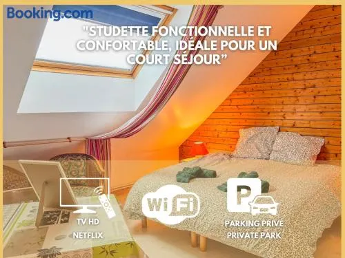 Charmante studette au calme avec terrasse et parking - Image 1