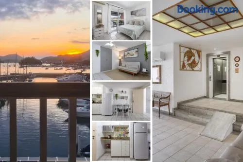 Apartamento com varanda de frente para o MAR - Angra dos Reis - Shopping Piratas - Portaria 24hs - Image 1