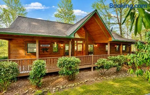 Creekside Luxury Vintage Mountain Cabin, King Bed, Spa, Fire Pit, Game Room, DogsOk - Image 1