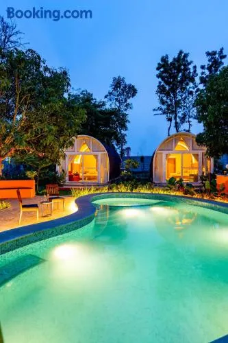 ELIVAAS Signature Tanira Farms Moonrise Pet- friendly Igloo Cottage with Pool, Bar and Garden - Image 1
