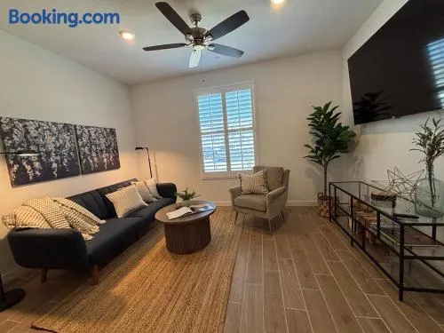 Modern Guest Suite with Living Room and King Bed - Image 1