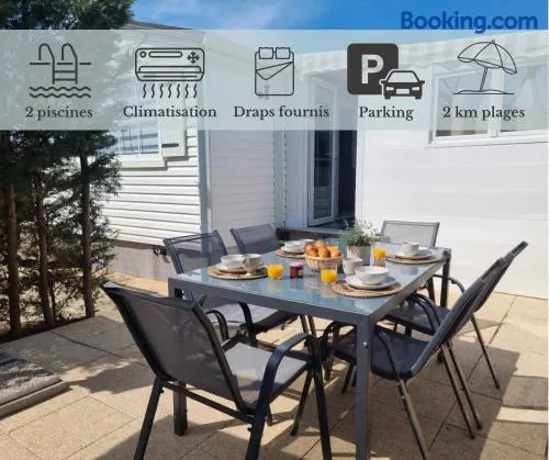 L'ISA - Bungalow CONFORT- CLIM - Wifi - Piscines - 2km Plages - Image 1