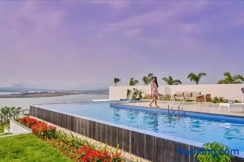 SaffronStays Sol Crest - 4BR twin villas by Mukane Dam, 2 infinity pools, lawns, gazebo bar, perfect for events - Image 1