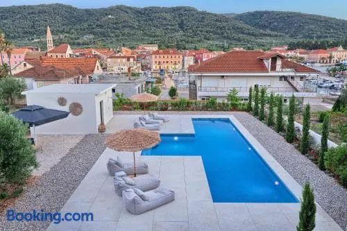 Hvar luxury Villa and pool with view in heart of Stari Grad - Image 1