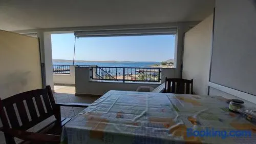 Ferienwohnung in Kustici mit Meerblick, Balkon, Klimaanlage, W-LAN (3597-3) - Image 1