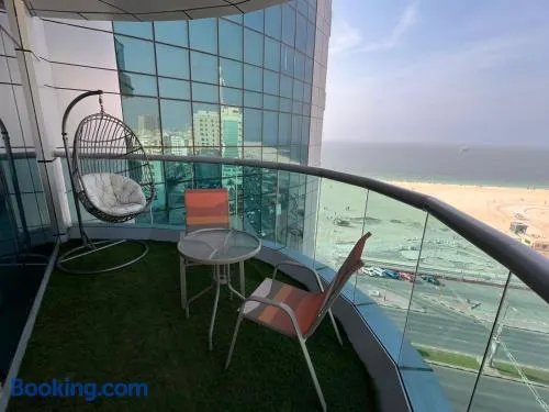 Stunning Beachfront apartment, full Sea view! Pool, Gym, Sauna, Jacuzzi - Image 1