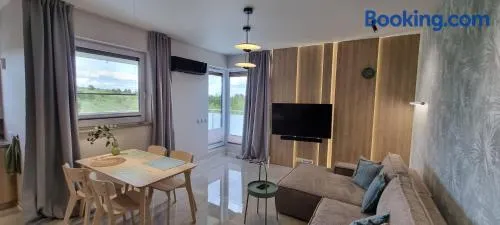 62m2 Apartament PREMIUM Łąki i Pola, ELEKTRYCZNE ROLETY, KLIMATYZACJA, GARAŻ, ŁADOWARKA AUT ELEKTRYCZNYCH - Image 1