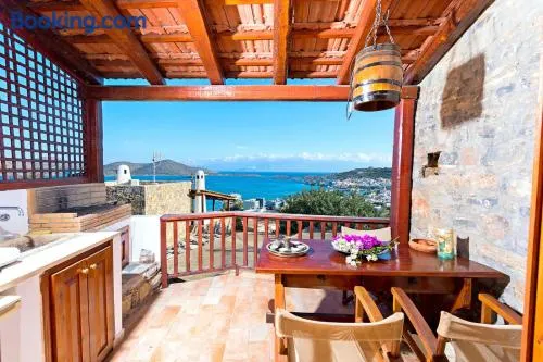 Sea view house Leonidas Sleeps 3 with balcony bbq - Image 1