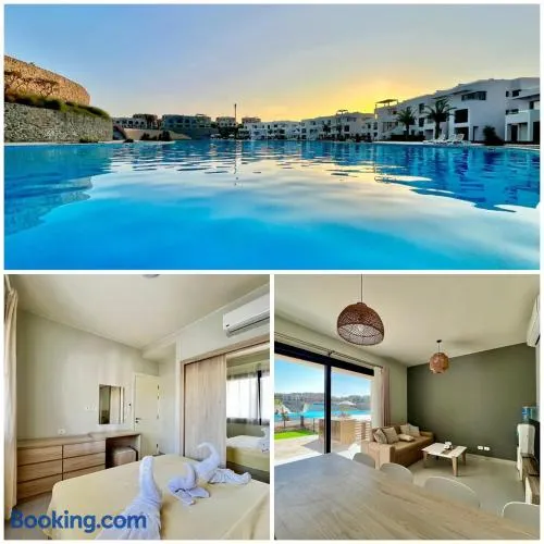Makadi Heights Luxury 1-BR App with Garden & Lagoon View - Image 1