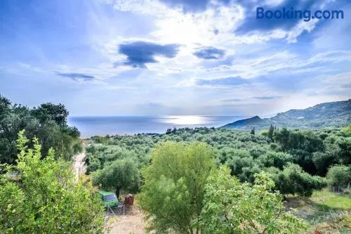 Villa Panorama Sea View Family Villa near Vrachos Beach Lygia - Image 1