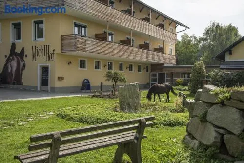 Studio adapté aux familles avec barbecue, terrasse et jardin | Vue lac | Parfait pour le travail à distance | Avec animaux bienvenus - Image 1