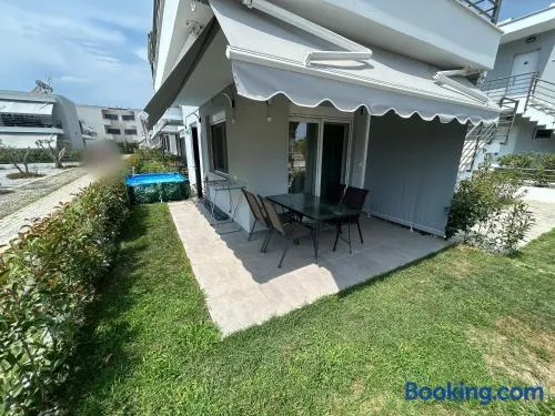Sunshine Ofrynio Apartment with private pool 260cm x 160cm during summer - Image 1