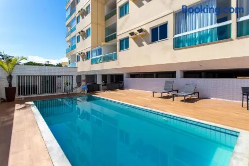 Apto com Piscina Sauna e Garagem a 120 m da Praia - Image 1