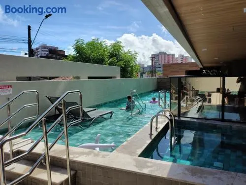 Apart Vista-Mar - Piscina e Academia - Image 1