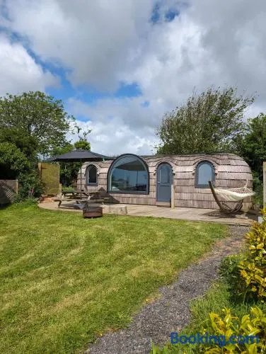 Dreckly cabin - Lydcott Glamping with Cornish sea views - Image 1