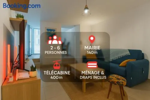 Appartement cosy hypercentre 400m de la télécabine 4-6 personnes - draps et ménage inclus - Image 1