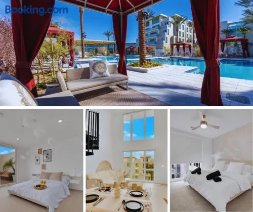 Casa Nube with Beach Club, Pickleball Court , Gym & Spa, Near Airport & Las Vegas Strip - Image 1