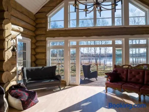 Private lakeside holiday house with fireplace, sauna, hot tub - Ezernams Dzintars - Image 1