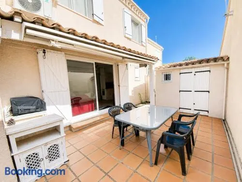 Air-conditioned villa with Swimming pool and terrace Porte du village naturiste - Image 1
