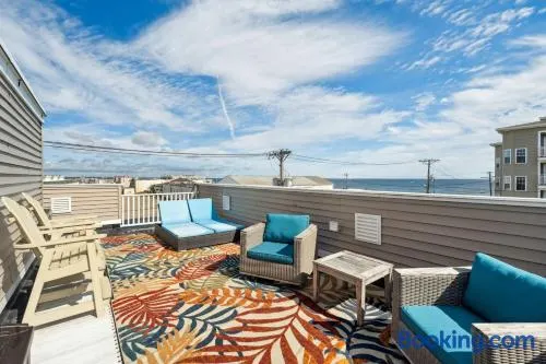 Ocean Hideaway Rooftop Deck Fireplace - Image 1