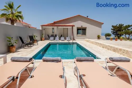 Villa Chrisa Seaview in Piskopiano - Private Pool - Image 1