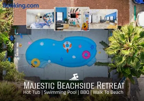 Jellyfish-Flamingo House, Amazing Location On Beach & Walk To Village - Image 1