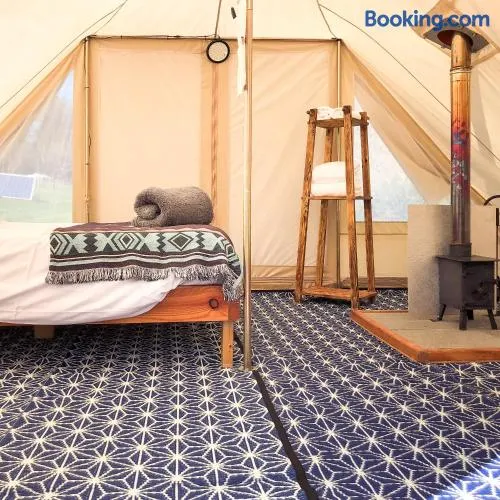 Tinker the Bell Tent at Pentref Luxury Camping - Image 1