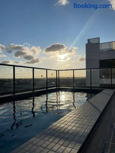 Studio na praia Piscina, academia e lavanderia - Image 1