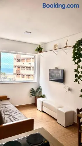 Vista MAR, Garagem coletiva, AC, Alexa, enxoval completo - Image 1