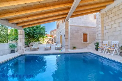 Luxury Stone Villa Nevija with heated pool - Image 1