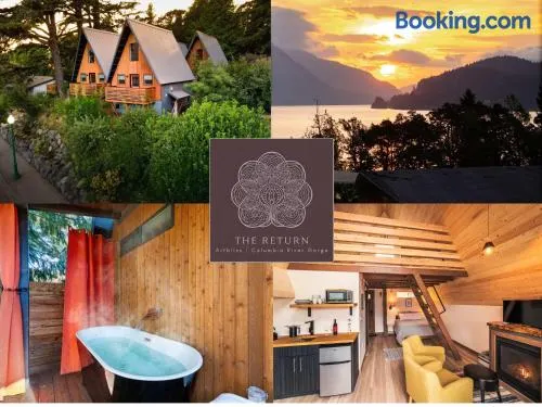 4 A-Frame Cabins - 2 Outdoor Private Tubs - Image 1