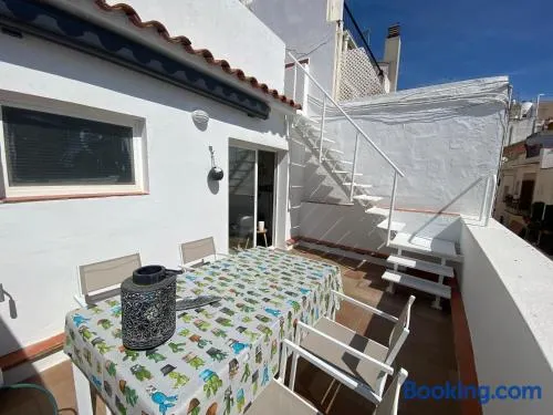 Amazing 2 bedroom Apartment with big sun terrace Sitges centre beach - Image 1
