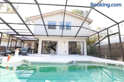 Boho Villa Tampa with Private Pool & BBQ - Image 1