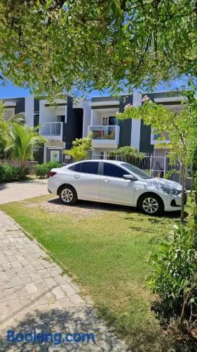 MSFlats Paripueira praia varanda c rede cozinha Wifi Ar split - Image 1