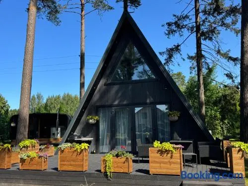 Pine house with sauna and hot tub - Image 1