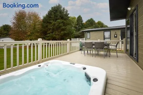 Audley Lodge with Hot Tub - Image 1