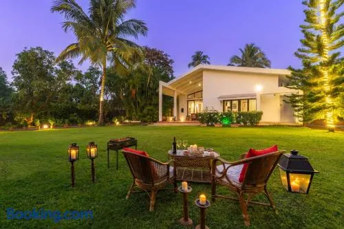 The Beach House by StayVista with Modern interiors, nearby beach, pool, lawn - Image 1