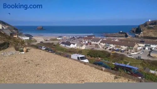Portreath Beach and Seaview House - Image 1