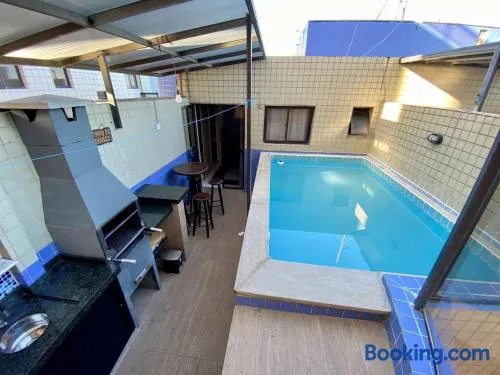 Cobertura Piscina Privativa frente e Vista Mar Centro Mongaguá - Image 1
