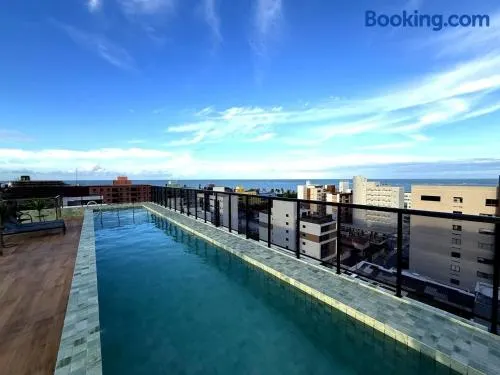 Emunah Flat Luxo Cabedelo • Piscina no Rooftop - Image 1