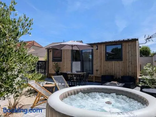 Tiny house climatisé et jacuzzi privatif - Image 1