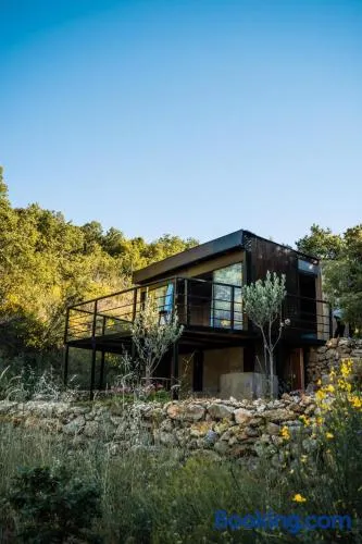 Cedar Cabin Escape, Solar, Terrace & Hiking - Image 1