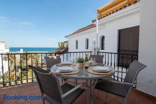 2233-Lovely 2 bedrooms on the beach, pool and port - Image 1